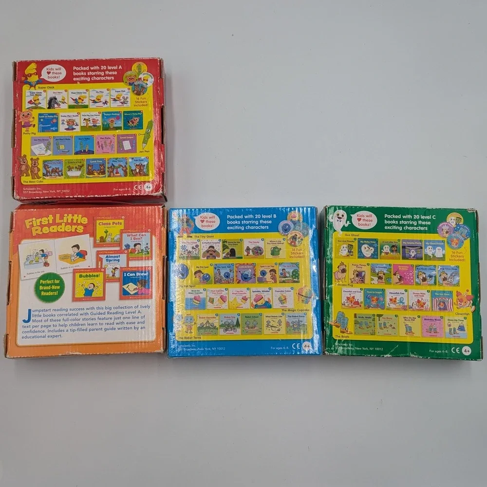 Scholastic Buddy Readers & First Little Readers Box Set Levels A B C Mixed Lot
